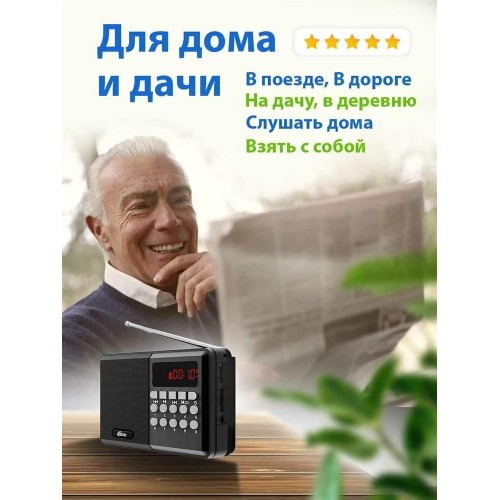 Радиоприемник Ritmix RPR-001 (черный) 11