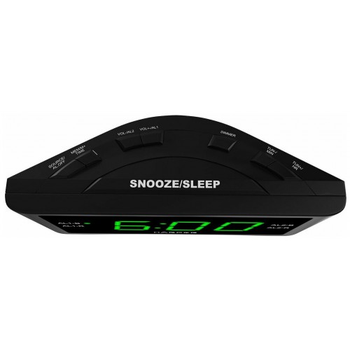 Радиобудильник Harper HCLK-1006 LED зеленые часы (черный) 4