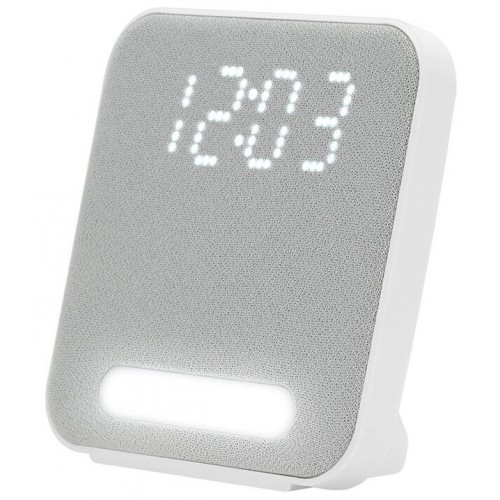 Радиобудильник Harper HCLK-2060 LED белые часы (белый/серый) 1