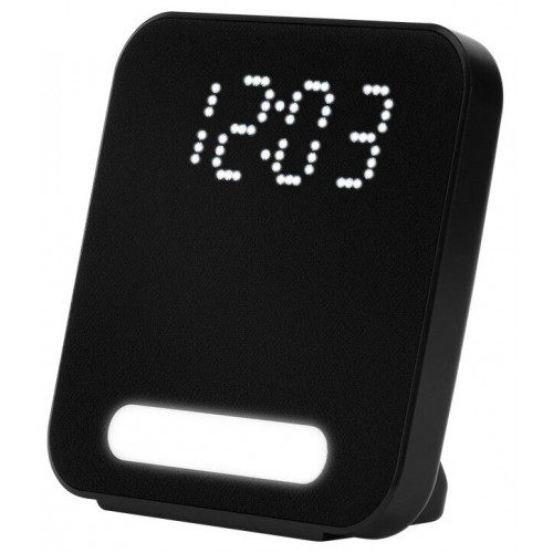 Радиобудильник Harper HCLK-2060 LED белые часы (черный) 1