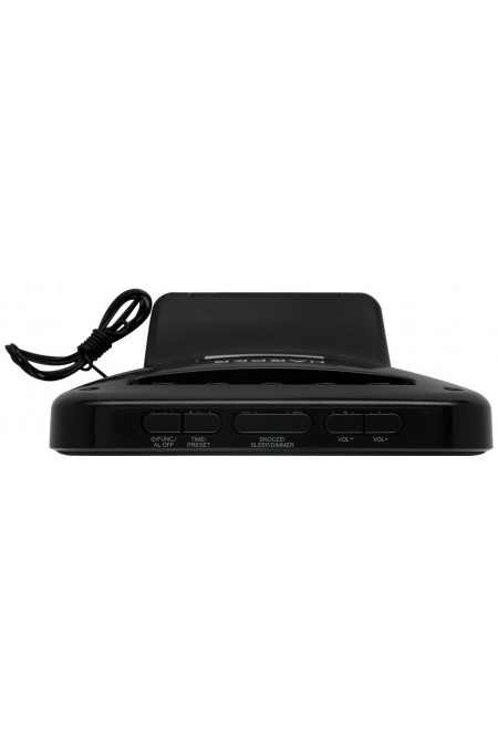 Радиобудильник Harper HCLK-2060 LED белые часы (черный) 3
