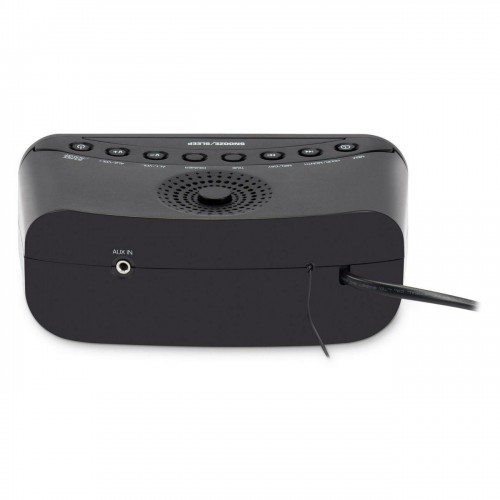 Радиобудильник Hyundai H-RCL221 LCD белые часы (черный) 4