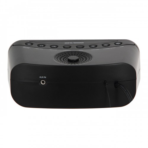 Радиобудильник Hyundai H-RCL221 LCD зеленые часы (черный) 2