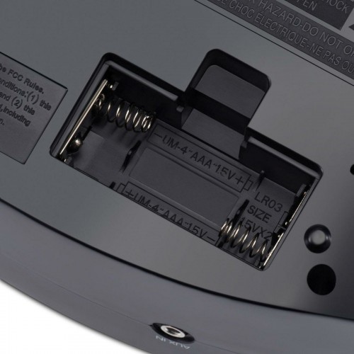 Радиобудильник Hyundai H-RCL221 LCD зеленые часы (черный) 5