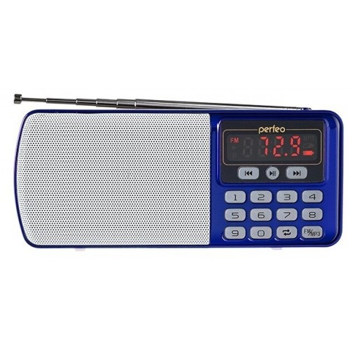 Радиобудильник Perfeo Егерь FM+ i120-BL (синий) 