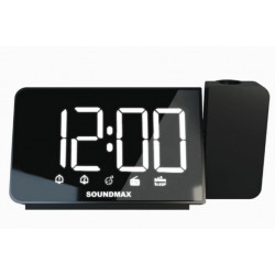 Радиобудильник SOUNDMAX SM-1539 (черный/белый)