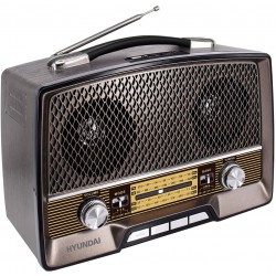 Радиоприемник Hyundai H-PSR156 (коричневый)