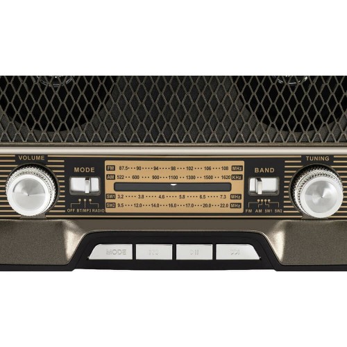 Радиоприемник Hyundai H-PSR156 (коричневый) 7