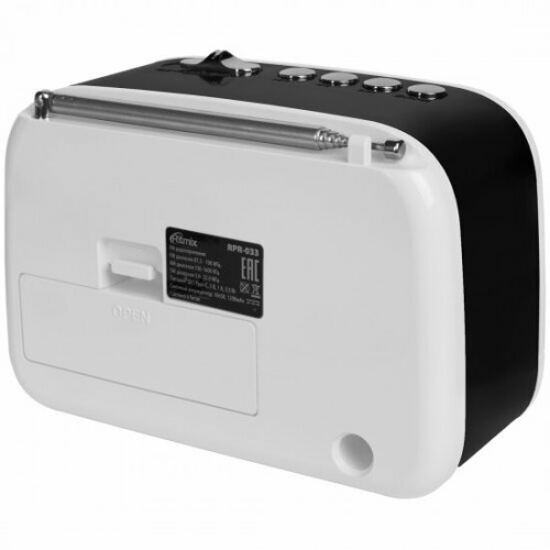 Радиоприемник Ritmix RPR-033 (белый/черный) 2