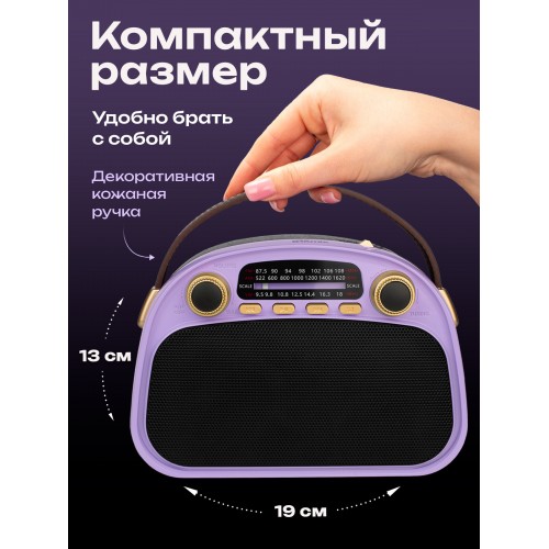 Радиоприемник Ritmix RPR-040 (лаванда) 2