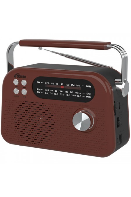 Радиоприемник Ritmix RPR-045 (коричневый) 