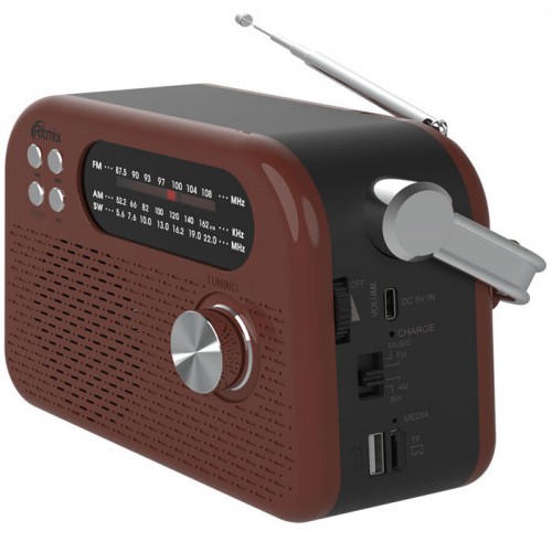 Радиоприемник Ritmix RPR-045 (коричневый) 1