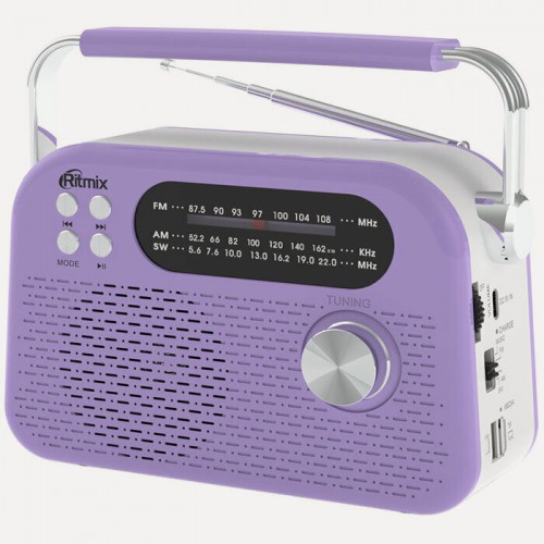 Радиоприемник Ritmix RPR-045 (лавандовый) 