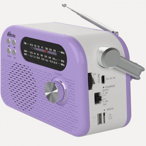 Радиоприемник Ritmix RPR-045 (лавандовый) 1