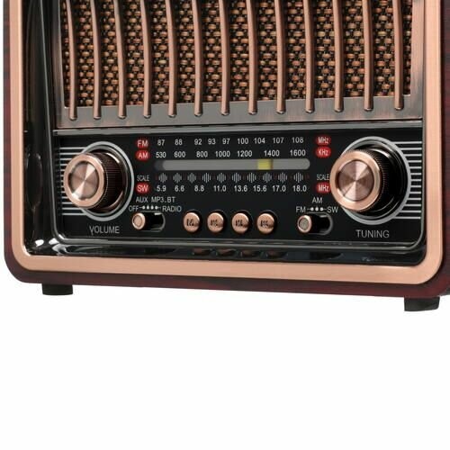 Радиоприемник Ritmix RPR-089 REDWOOD (красное дерево) 8