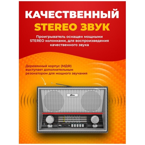 Радиоприемник Ritmix RPR-102 (черный карбон) 2