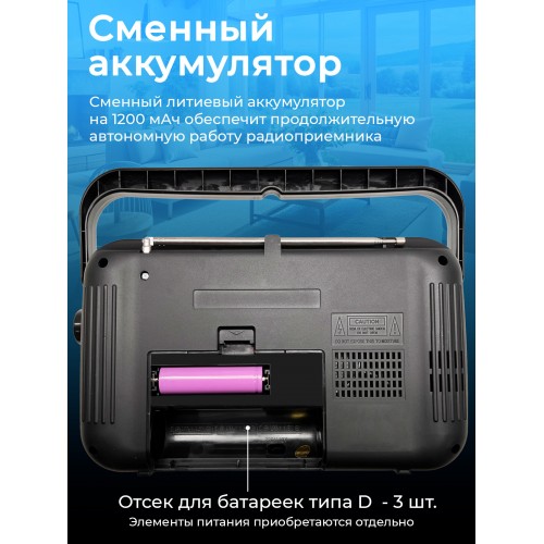 Радиоприемник Ritmix RPR-320 (черный) 7