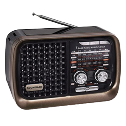 Радиоприемник Soudmax SM-RD2124UB (черный/серый)