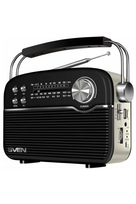Радиоприемник SVEN SRP-500 (черный/белый) 