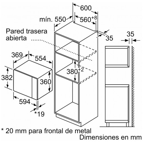 Микроволновая печь встраиваемая BOSCH BEL554MB0 (черный) 4