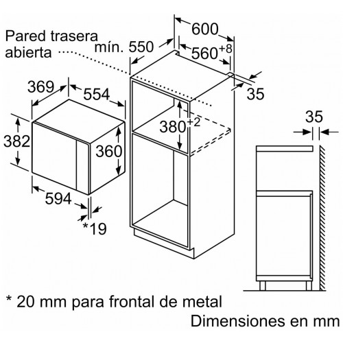 Микроволновая печь встраиваемая BOSCH BEL554MB0 (черный) 5