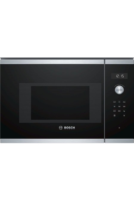 Микроволновая печь встраиваемая Bosch BFL523MS0 (нержавеющая сталь/черный) 