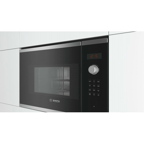 Микроволновая печь встраиваемая Bosch BFL523MS0 (нержавеющая сталь/черный) 2