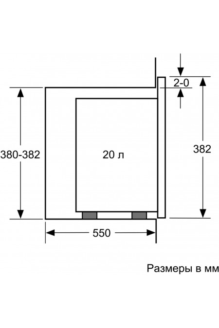 Микроволновая печь встраиваемая Bosch BFL523MS0 (нержавеющая сталь/черный) 2