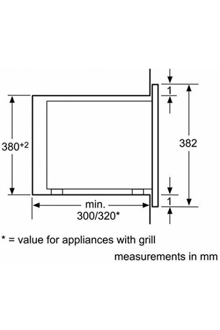 Микроволновая печь встраиваемая Bosch BFL524MB0 (черный) 1
