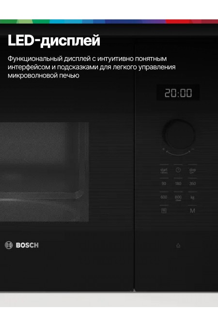 Микроволновая печь встраиваемая Bosch BFL524MB2 (черный) 1