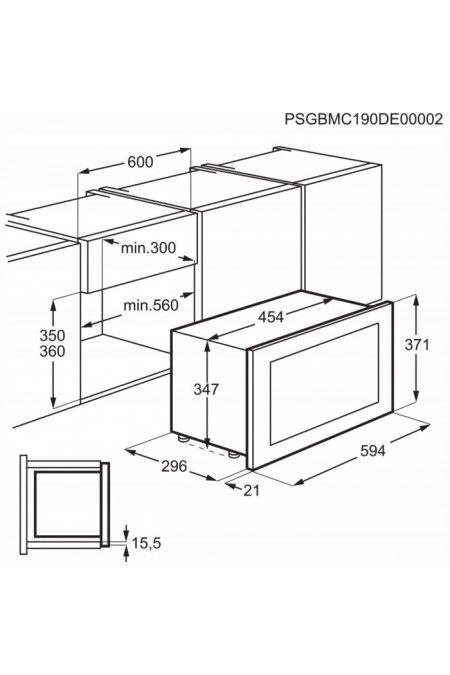 Микроволновая печь встраиваемая Electrolux KMFE172TEX (черный) 3