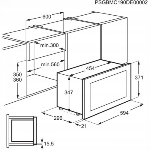 Микроволновая печь встраиваемая Electrolux KMFE172TEX (черный) 7