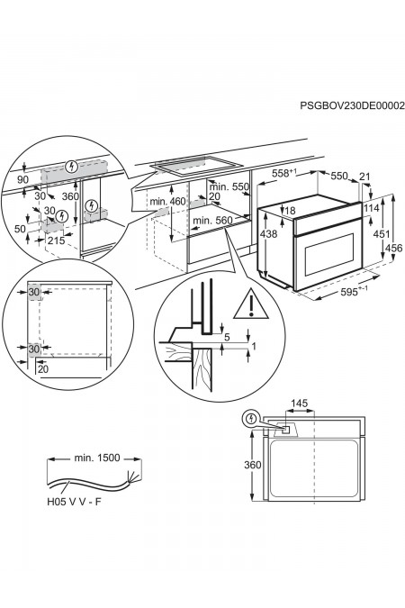 Микроволновая печь встраиваемая Electrolux KVM9E2XT (черный) 2