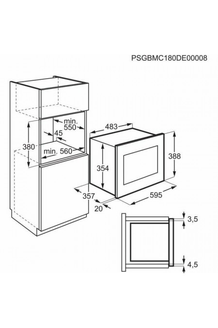 Микроволновая печь встраиваемая Electrolux LMS4253TMK (черный) 4