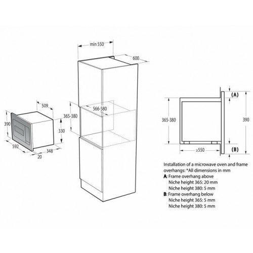 Микроволновая печь встраиваемая Gorenje BM235G1SYW (белый) 8