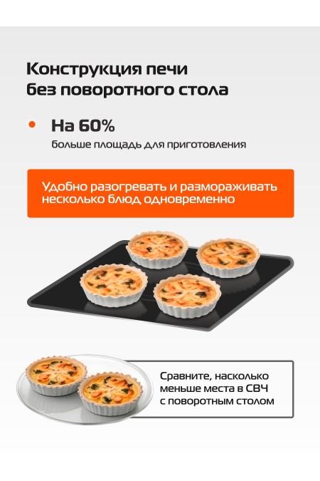 Микроволновая печь встраиваемая HIBERG i-VM 8505 Y (бежевый) 6