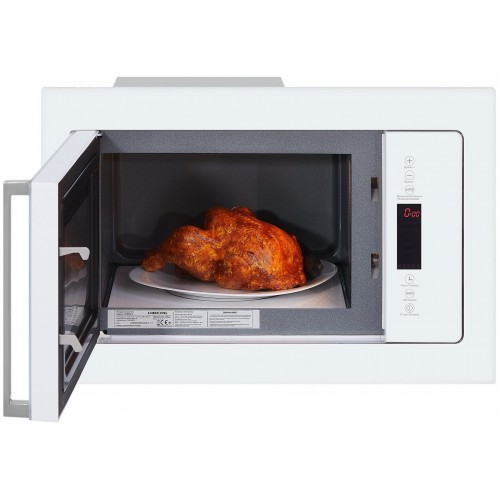 Микроволновая печь встраиваемая HIBERG VM 8505 W (белое стекло) 2