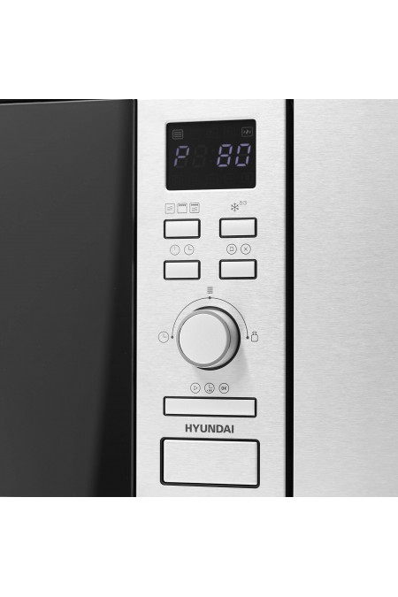 Микроволновая печь встраиваемая Hyundai HBW 2040 IX (серебристый) 2