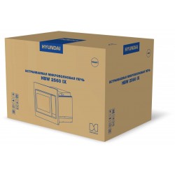 Микроволновая печь встраиваемая Hyundai HBW 2560 IX (нержавеющая сталь)