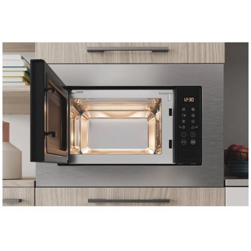 Микроволновая печь встраиваемая Indesit MWI 120 GX (серебристый/черный) 4