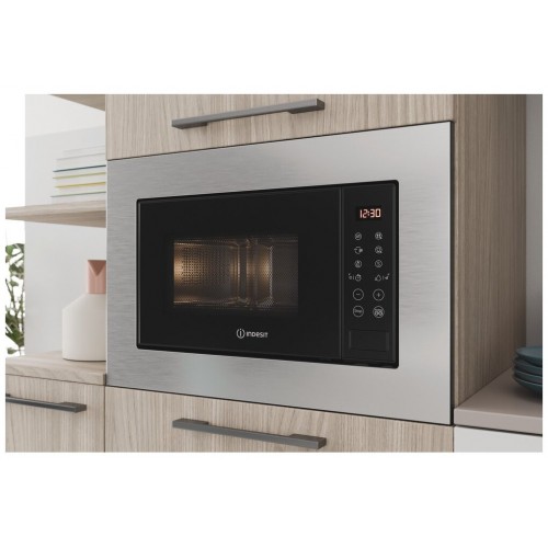 Микроволновая печь встраиваемая Indesit MWI 120 GX (серебристый/черный) 5