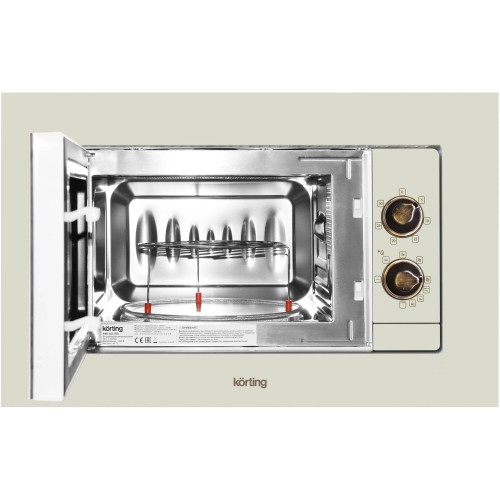 Микроволновая печь встраиваемая Korting KMI 820 RB (слоновая кость/бронзовые регуляторы) 1