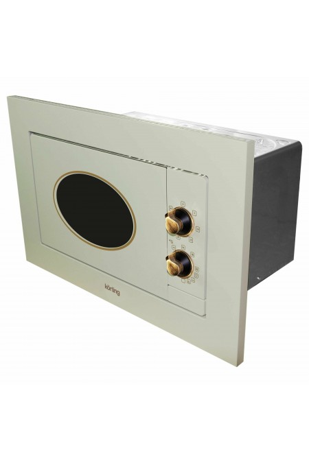 Микроволновая печь встраиваемая Korting KMI 820 RB (слоновая кость/бронзовые регуляторы) 3