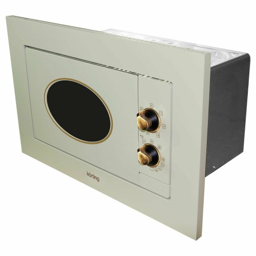 Микроволновая печь встраиваемая Korting KMI 820 RB (слоновая кость/бронзовые регуляторы) 3