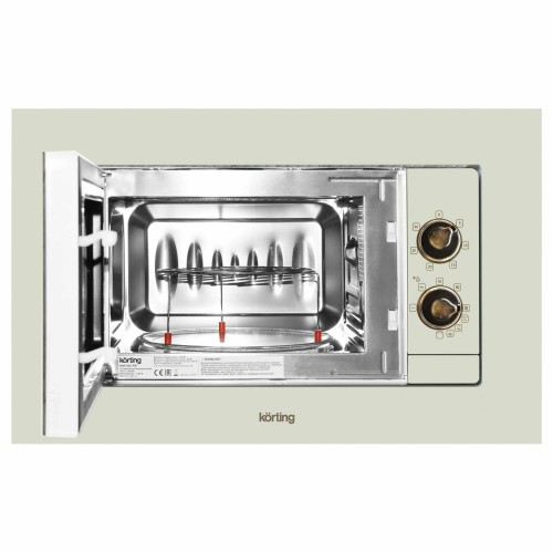 Микроволновая печь встраиваемая Korting KMI 820 RB (слоновая кость/бронзовые регуляторы) 4