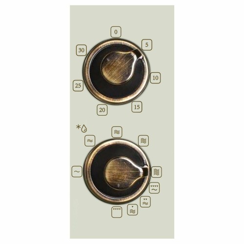 Микроволновая печь встраиваемая Korting KMI 820 RB (слоновая кость/бронзовые регуляторы) 5