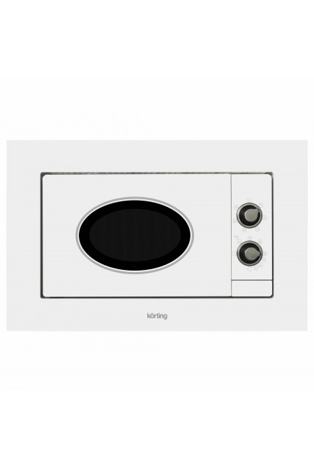 Микроволновая печь встраиваемая Korting KMI 820 RSI (белый/серебряные регуляторы) 