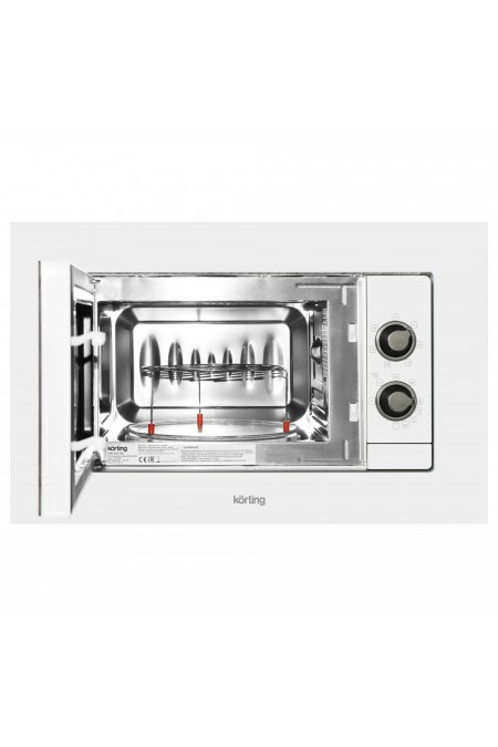 Микроволновая печь встраиваемая Korting KMI 820 RSI (белый/серебряные регуляторы) 2