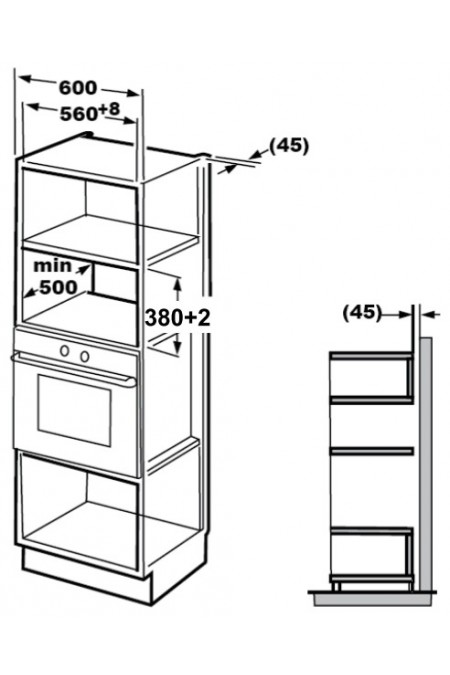Микроволновая печь встраиваемая Kuppersberg HMW 645 B (черное стекло) 5
