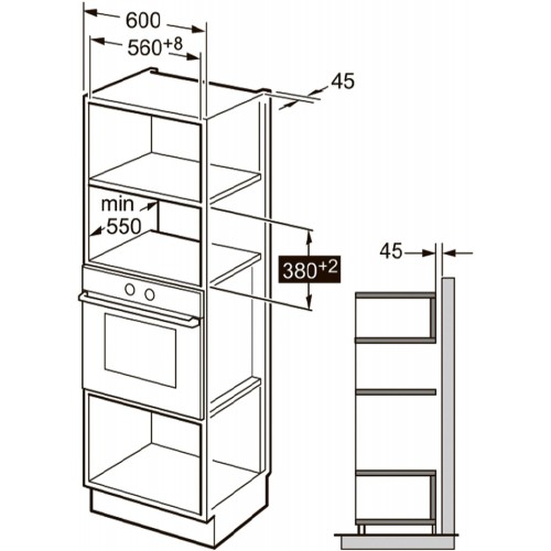 Микроволновая печь встраиваемая Kuppersberg HMW 650 B (черный) 4